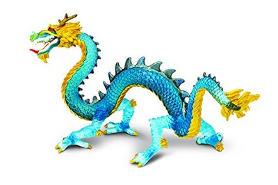 Foto 1 | Foto 1 | Dragón Azul Krystal De Toy Safari Ltd Pintado A Mano - Venta Internacional.
