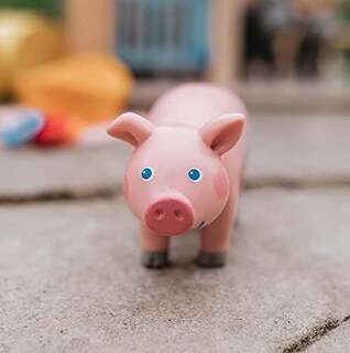 Foto 2 | Foto 2 | Figura De Juguete Haba Little Friends Pig 4 Chunky Plastic Farm Ani - Venta Internacional.