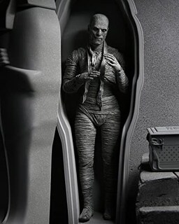 Foto 3 | Foto 3 | Figura De Acción Neca Universal Monsters Mummy, 18 Cm, Versión En Blanco Y Negro - Venta Internacional.