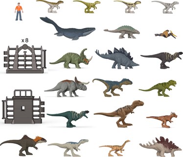 Foto 6 | Foto 6 | Calendario De Adviento Mattel Jurassic World Chaos Theory 2024 - Venta Internacional.