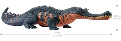 Foto 6 | Foto 6 | Figura De Dinosaurio Mattel Jurassic World Wild Roar Gryposuchus - Venta Internacional.