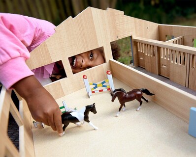 Foto 4 | Foto 4 | Establo Playset Breyer Horses Farms Deluxe Arena Con 2 Caballos - Venta Internacional.