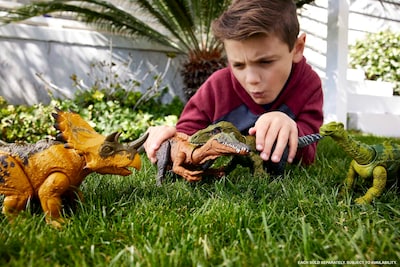 Foto 2 | Foto 2 | Juguete De Dinosaurio Mattel Jurassic World Wild Roar Irritator, 28 Cm - Venta Internacional.