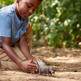 Foto 2 | Foto 2 | Figura Schleich Wild Life De Hipopótamo Realista Con Detalles - Venta Internacional.