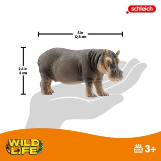 Foto 4 | Foto 4 | Figura Schleich Wild Life De Hipopótamo Realista Con Detalles - Venta Internacional.