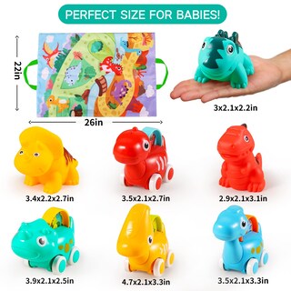 Foto 7 | Foto 7 | Toy Alasou Dinosaur Fantastic Creatures Con Tapete De Juego Y Almacenamiento B - Venta Internacional.