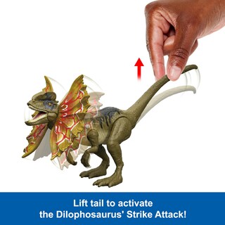 Foto 2 | Foto 2 | Dinosaurio De Juguete Mattel Jurassic World Strike Attack Dilophosaurus - Venta Internacional.