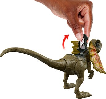Foto 4 | Foto 4 | Dinosaurio De Juguete Mattel Jurassic World Strike Attack Dilophosaurus - Venta Internacional.