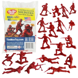 Foto 1 | Foto 1 | Toy Soldiers Timmee Plastic Army Men, Rojo, 48 Piezas, Fabricado En Ee. Uu. - Venta Internacional.