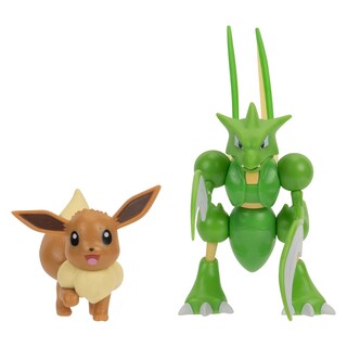 Foto 1 | Foto 1 | Paquete de Figuras Pokémon Battle Eevee de 2 Pulgadas y Scyther de 11 cm - Venta Internacional