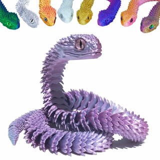 Foto 1 | Foto 1 | Juguete Impreso En 3d Con Forma De Serpiente Articulada Y Flexible, De Resina, Color - Venta Internacional.