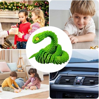 Foto 5 | Foto 5 | Juguete Impreso En 3d Con Forma De Serpiente Articulada, Junta Flexible, De Resina, 60 Cm - Venta Internacional.