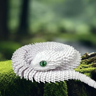 Foto 4 | Foto 4 | Mascota Blanca, Flexible Y Articulada, Impresa En 3d, De Toy Fidget Snake - Venta Internacional.