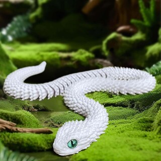 Foto 5 | Foto 5 | Mascota Blanca, Flexible Y Articulada, Impresa En 3d, De Toy Fidget Snake - Venta Internacional.