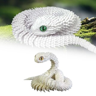 Foto 6 | Foto 6 | Mascota Blanca, Flexible Y Articulada, Impresa En 3d, De Toy Fidget Snake - Venta Internacional.