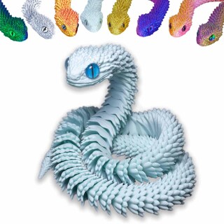 Foto 1 | Foto 1 | Juguete Impreso En 3d Con Forma De Serpiente Articulada, Junta Flexible, De Resina, 60 Cm - Venta Internacional.