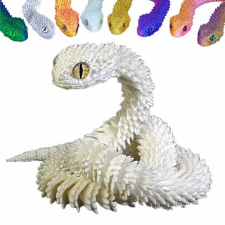 Foto 1 | Foto 1 | Juguete Impreso En 3d Con Forma De Serpiente Articulada, Junta Flexible, De Resina, 60 Cm - Venta Internacional.