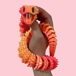 Foto 5 | Foto 5 | Animal Inquieto Con Forma De Serpiente Impreso En 3d Articulado Con Boca Que Se Puede Abrir - Venta Internacional.