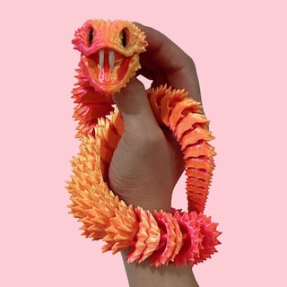 Foto 5 | Foto 5 | Serpiente De Juguete Impresa En 3d Articulada Con Boca Que Se Puede Abrir, 60 Cm - Venta Internacional.