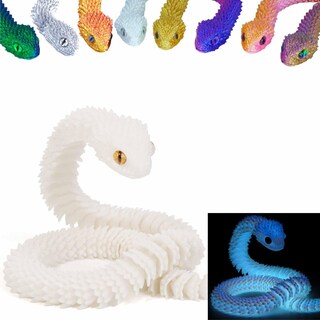 Foto 1 | Foto 1 | Juguete Impreso En 3d Con Forma De Serpiente Articulada, Junta Flexible, De Resina, 60 Cm - Venta Internacional.
