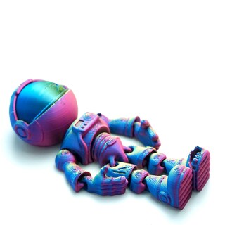 Foto 2 | Foto 2 | Figura De Zombi Articulado Con Forma De Esqueleto De Astronauta Impresa En 3d - Venta Internacional.