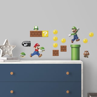 Foto 2 | Foto 2 | Adhesivos De Pared Roommates Nintendo New Super Mario Bros Scene - Venta Internacional.
