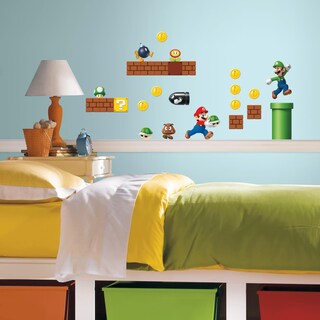 Foto 4 | Foto 4 | Adhesivos De Pared Roommates Nintendo New Super Mario Bros Scene - Venta Internacional.