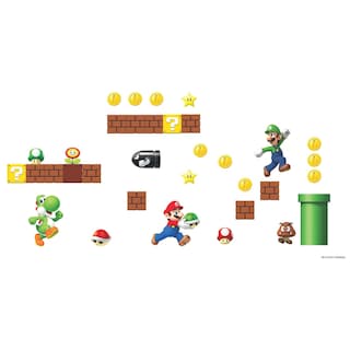 Foto 6 | Foto 6 | Adhesivos De Pared Roommates Nintendo New Super Mario Bros Scene - Venta Internacional.