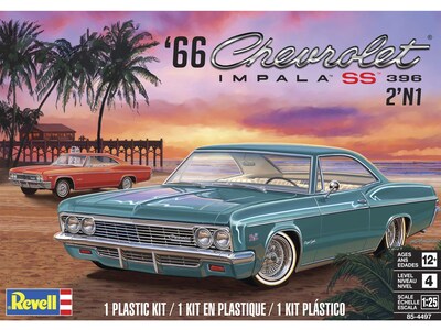 Foto 5 | Foto 5 | Maqueta de Coche Revell '66 Chevy Impala SS 396 2N1 a Escala 1:25 - Venta Internacional