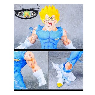 Foto 2 | Foto 2 | Figura Majin Vegeta Dragon Ball Z 27cm+ 2 Cabeza Y Brazalete, Belug Azul