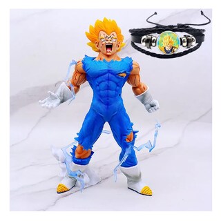 Foto 3 | Foto 3 | Figura Majin Vegeta Dragon Ball Z 27cm+ 2 Cabeza Y Brazalete, Belug Azul