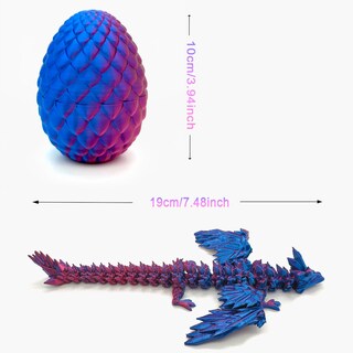 Foto 6 | Foto 6 | Dragon Toy Hannahcos Con Forma De Dragón Impreso En 3d Con Alas Para Niños, Color Morado - Venta Internacional.