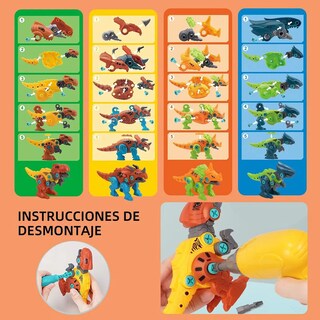 Foto 3 | Foto 3 | 4 Modelos Juguete De Dinosaurio Niño Montaje