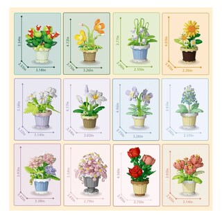 Foto 5 | Foto 5 | Juguetes Bloques Flores 12pz Lab.g Multicolor