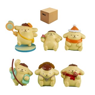 Foto 1 | Foto 1 | Figuras 6ps Pompompurin Juguetes Lab.g Café