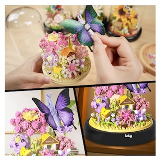 Foto 2 | Foto 2 | Bloques De Flores Artificiales Belug Mariposa Morada 582pcs