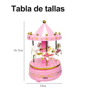 Foto 5 | Foto 5 | Caja De Música Carrusel De Fantasía Lab.g Color Rosa