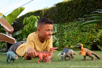 Foto 2 | Foto 2 | Dinosaurio De Juguete Mattel Jurassic World Rebirth Wild Roar Abelisaurus - Venta Internacional.