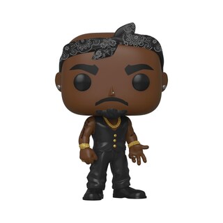 Foto 2 | Foto 2 | Figura De Acción Funko Pop! Rocks Tupac Con Chaleco Y Bandana - Venta Internacional.