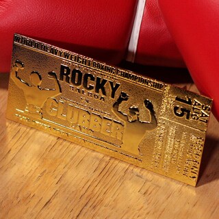 Foto 4 | Foto 4 | Boleto De Lucha Rocky Iii De Edición Limitada Chapado En Oro De 24 Quilates - Venta Internacional.