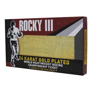 Foto 5 | Foto 5 | Boleto De Lucha Rocky Iii De Edición Limitada Chapado En Oro De 24 Quilates - Venta Internacional.