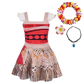 Foto 1 | Foto 1 | Venta Internacional- Dressy Daisy - Vestido De Princesa Moana Para Niñas, Disfraz Ropa Casual Verano