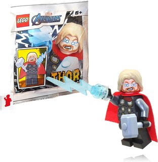 Foto 1 | Foto 1 | Venta Internacional - Lego Marvel Avengers Super Heroes Minifigure - Thor Con Mjolnir Hammer Y Lighting Bolt (versión 2020)