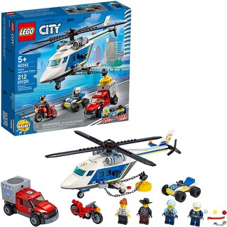 Foto 1 | Foto 1 | Venta Internacional - Lego City Policy Helicopter Chase 60243 Playset Policial, Lego Set De Contruccion Para Niños