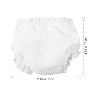 Foto 2 | Foto 2 | Pañales para Muñecas Nuobesty Blancos Reutilizables para Muñecas De 10 Pulgadas 6 Unidades - Venta Internacional.