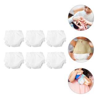 Foto 7 | Foto 7 | Pañales para Muñecas Nuobesty Blancos Reutilizables para Muñecas De 10 Pulgadas 6 Unidades - Venta Internacional.