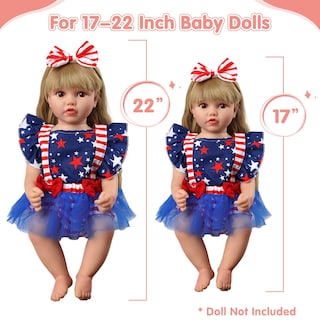 Foto 4 | Foto 4 | Set De Ropa Para Muñecas Reborn Baby Dolls De 17 A 22 Pulgadas Con Diadema - Venta Internacional.