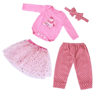 Foto 1 | Foto 1 | Set De Ropa Para Reborn Baby Doll De 43 A 56 Cm Con Diadema Y Falda - Venta Internacional.