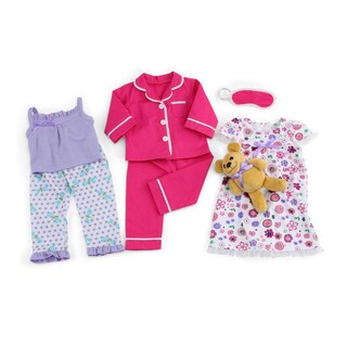 Foto 1 | Foto 1 | Set De Ropa Para Muñecas Emily Rose Cozy Pijama Para Dormir De 18 Pulgadas - Venta Internacional.