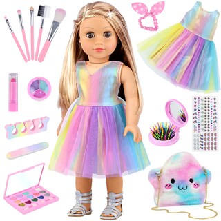 Foto 1 | Foto 1 | Doll Accessories Unicorn Element, 15 Unidades, Vestido Con Maquillaje De 18 Pulgadas - Venta Internacional.